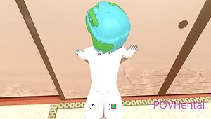 Earth-Chan missionary doggy